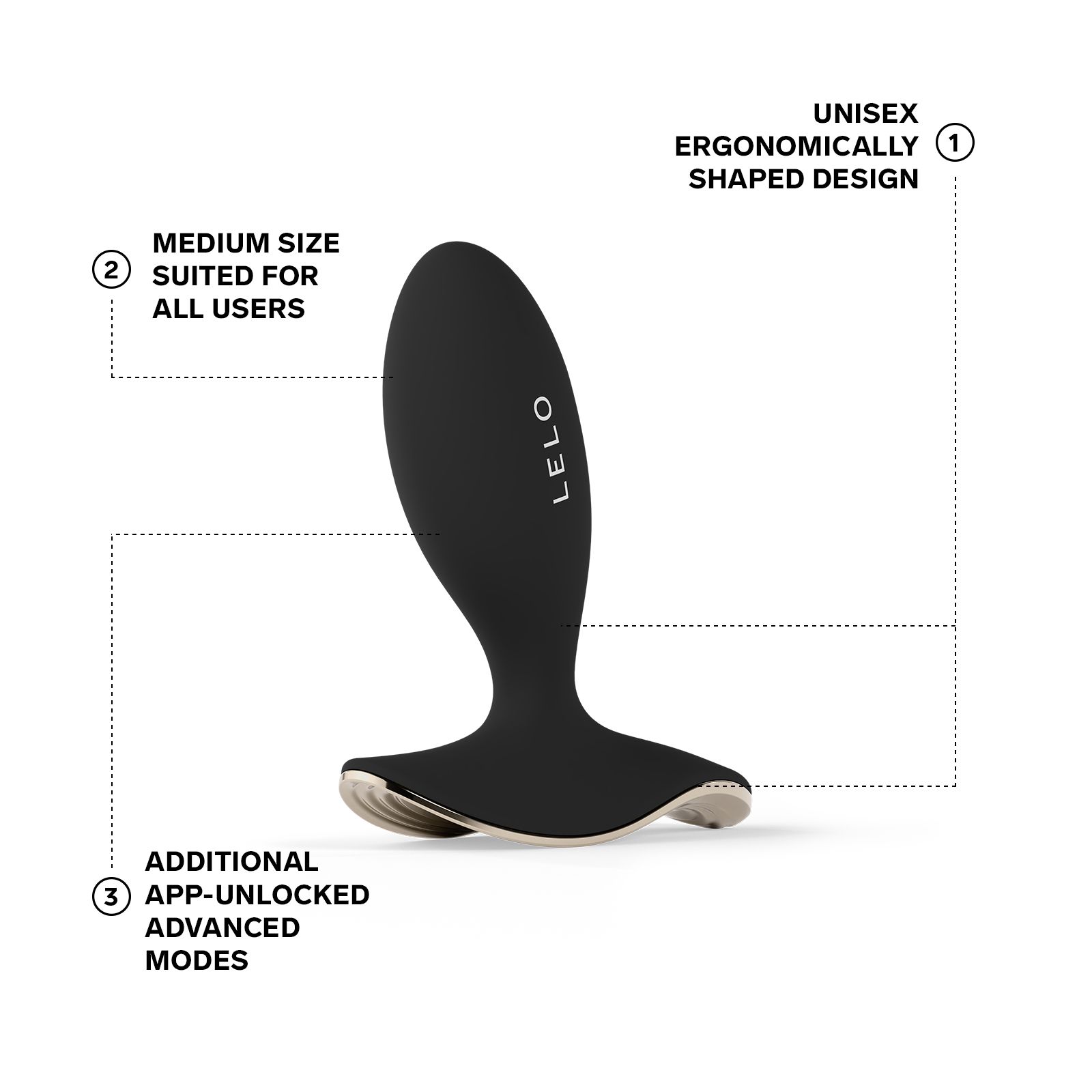 LELO Surfer App-Analplug | Vibrierender Unisex-Plug | RaiX