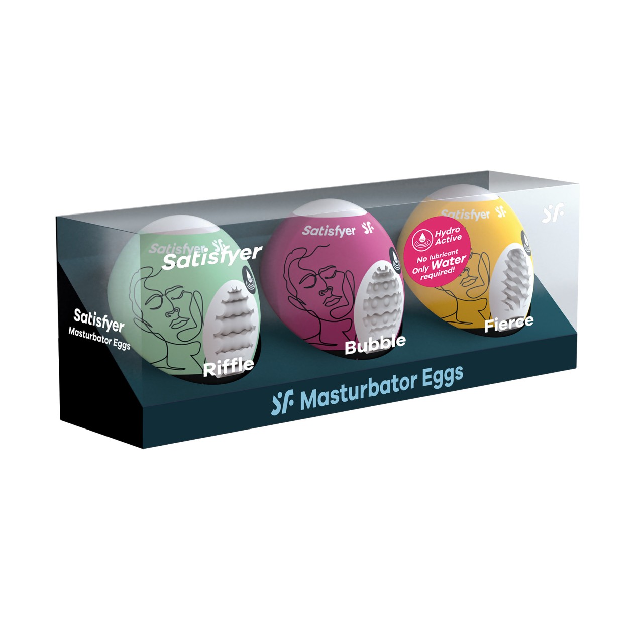 SATISFYER Men Masturbator Egg 3er Set | Riffle, Bubble, Fierce | RaiX
