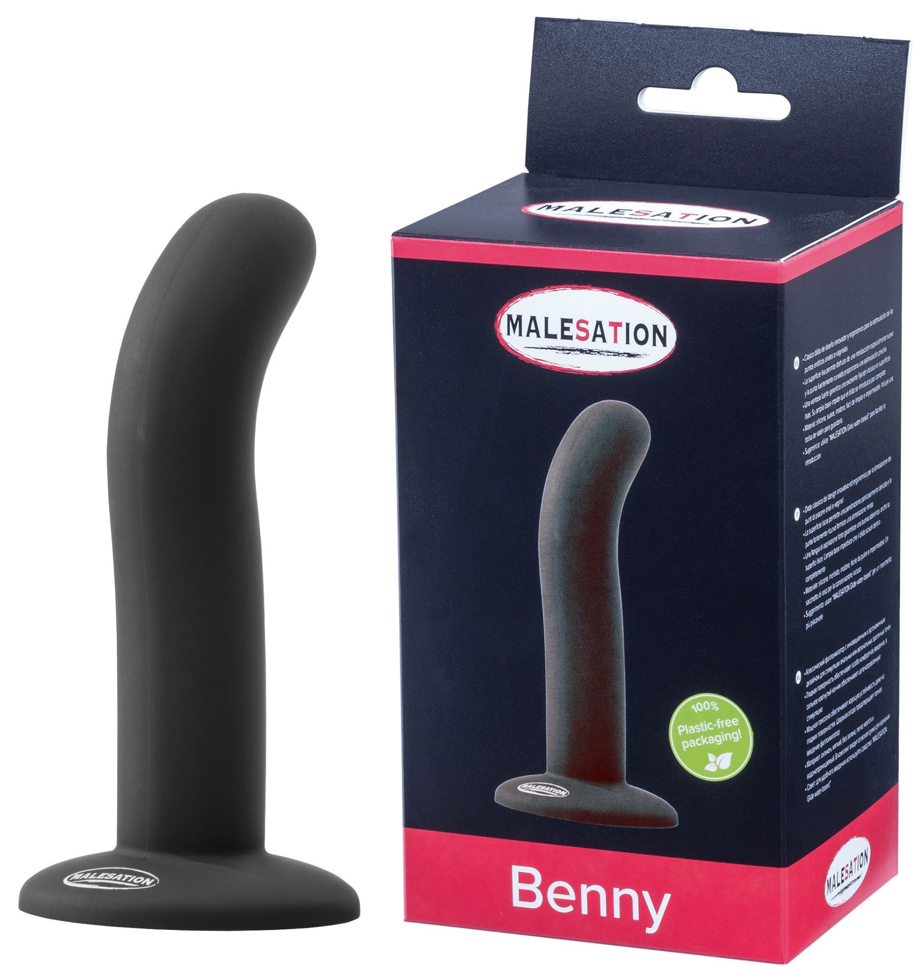 Ricky Dildo schwarz | Ergonomischer Silikondildo MALESATION | RaiX