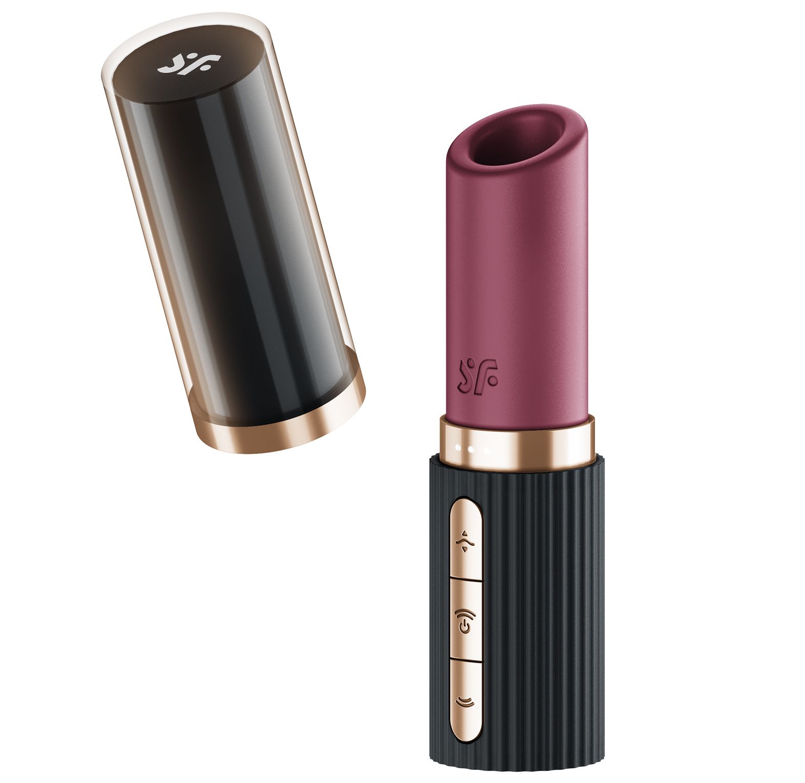Deep Kiss Druckwellenvibrator | IPX7 Lippenstift-Optik Satisfyer | RaiX