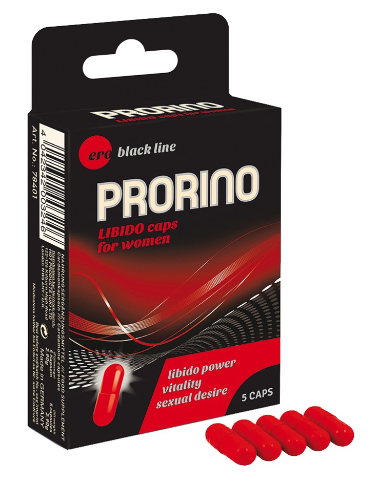 ERO PRORINO Libido Caps for women 5er - Nahrungsergänzung