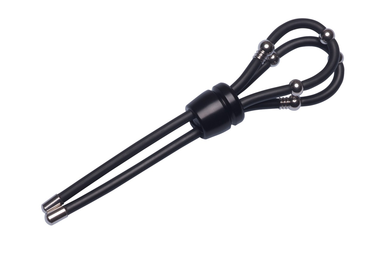 MALESATION Double Loop Granate Single schwarz | Verstellbarer Penisring | RaiX
