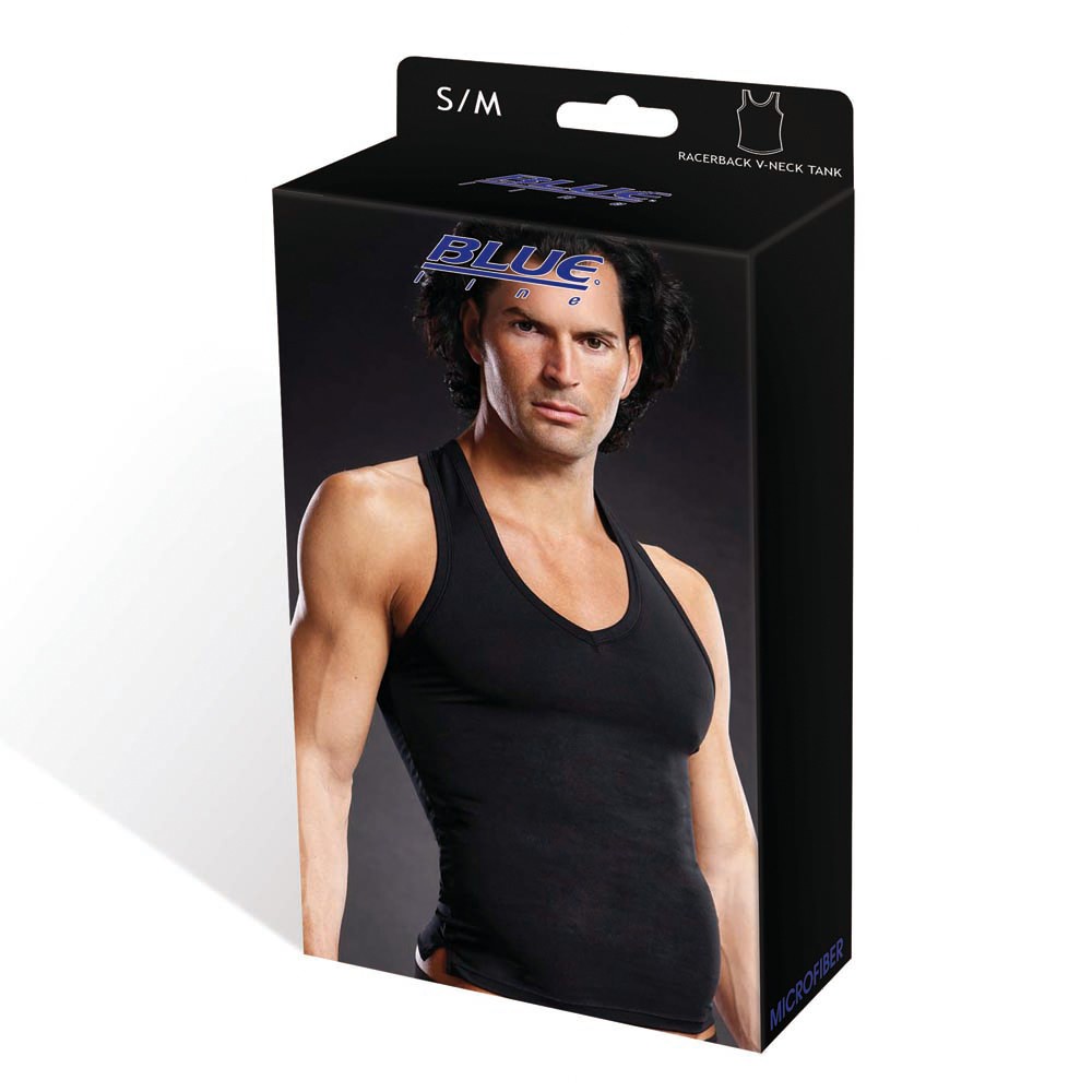 *BLUE LINE Performance Microfiber V-Neck Tank S/M – Bekleidung
