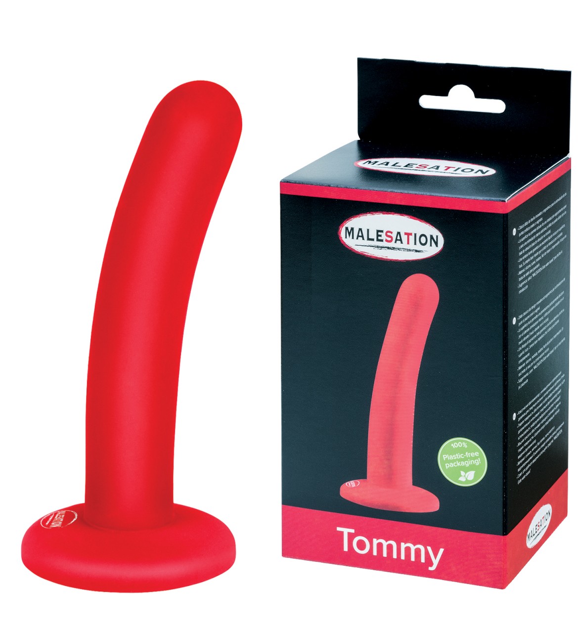Tommy Dildo rot | Ergonomischer Silikondildo MALESATION | RaiX